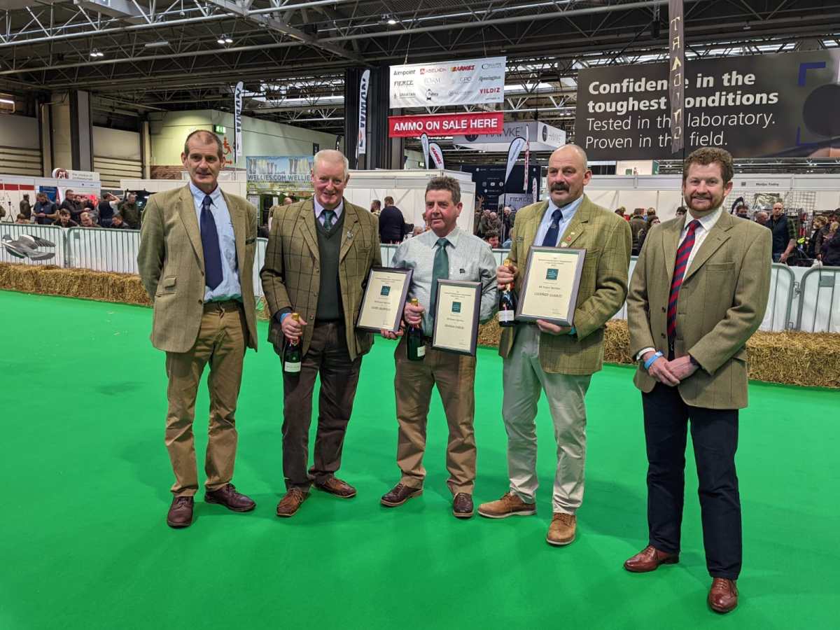 Gamekeepers receive Long Service Awards at the British Shooting&nbsp;Show